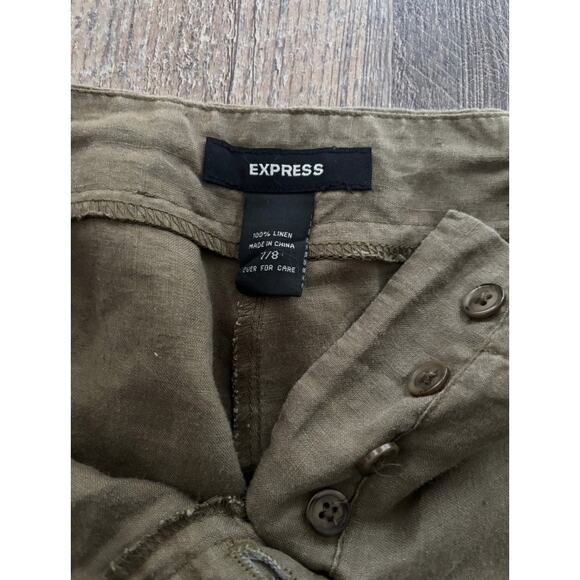 Women's Express Linen Drawstring Pants - Picture 2 of 5